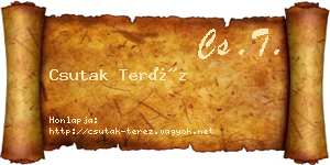 Csutak Teréz névjegykártya